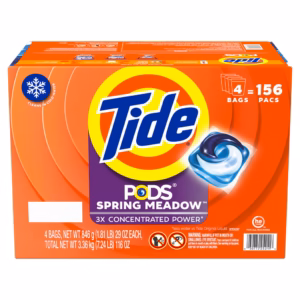 Tide Pods Laundry Detergent Pods, Spring Meadow, 156-count