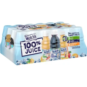 Bebida 100% jugo de Welch, paquete variado, 10 onzas líquidas, 24 unidades