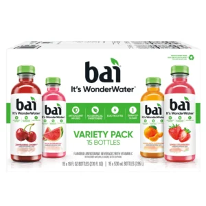 Bebida antioxidante Bai, paquete variado de frutas, 18 onzas líquidas, 15 unidades