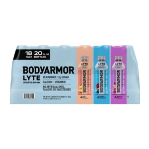 Bebida deportiva BODYARMOR Lyte, paquete variado, 20 onzas líquidas, 18 unidades