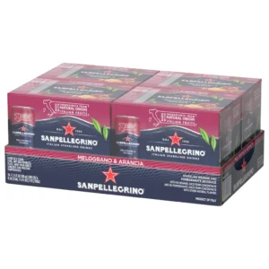 Bebida espumosa italiana San Pellegrino, Melograno & Arancia, 11,15 onzas líquidas, 24 unidades