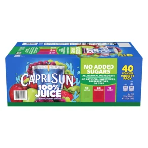 Capri Sun, 100% jugo, paquete variado, 6 onzas líquidas, 40 unidades