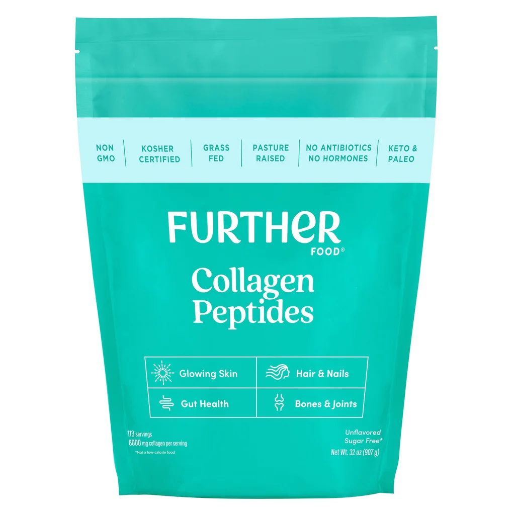 Further Food Grass-Fed Collagen Peptides Powder, Unflavored, 32.0 oz, 113 Servings