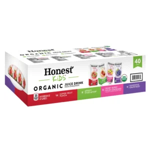 Honest Kids, bebida de jugo orgánico, paquete variado, 6 onzas líquidas, 40 unidades