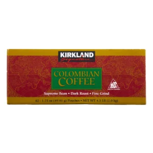 Kirkland Signature Café 100% colombiano, asado oscuro, 1.75 oz, 42 unidades | importado de USA