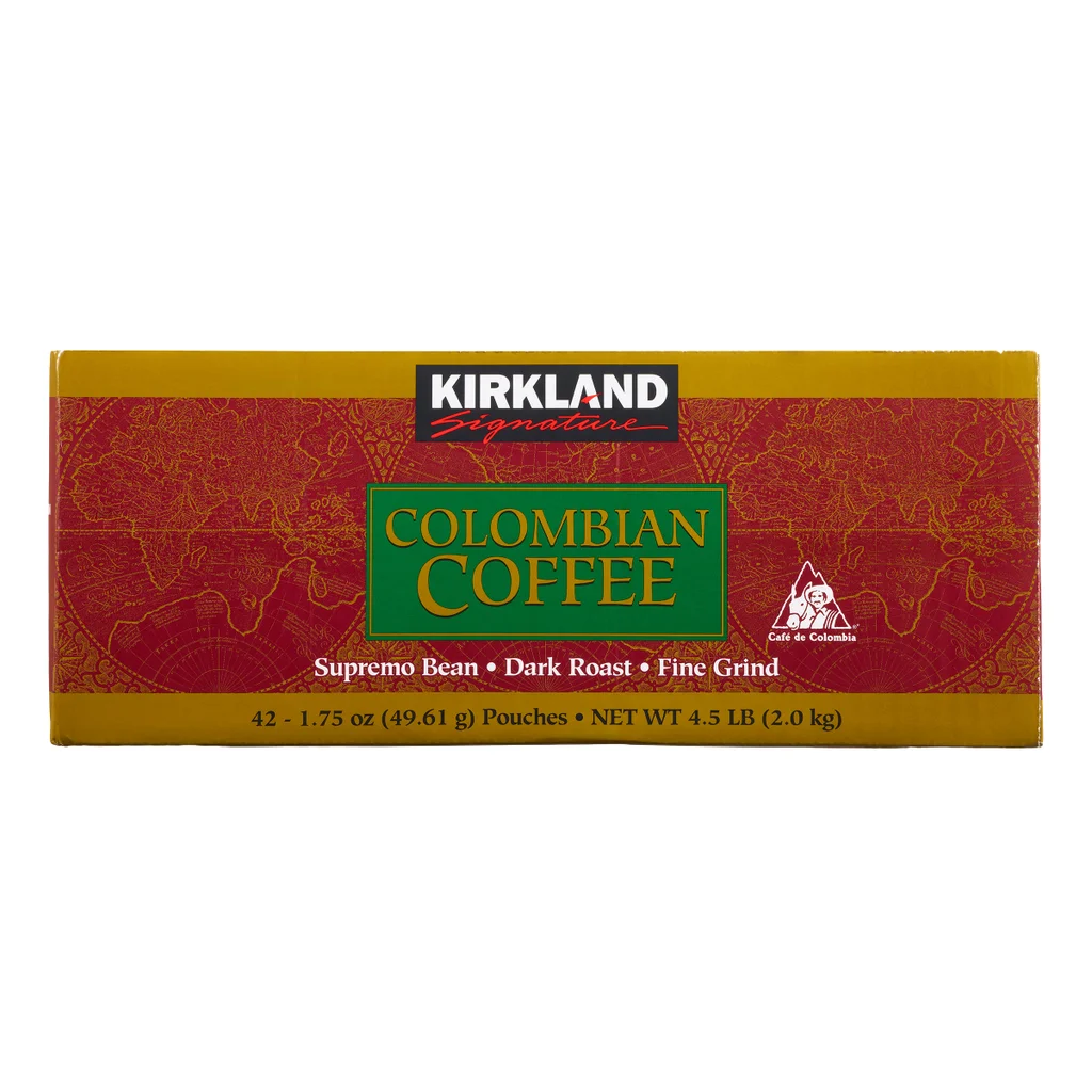 Kirkland Signature Café 100% colombiano, asado oscuro, 1.75 oz, 42 unidades | importado de USA