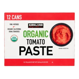 Kirkland Signature, pasta de tomate orgánica, 6 oz, 12 unidades | importado de USA