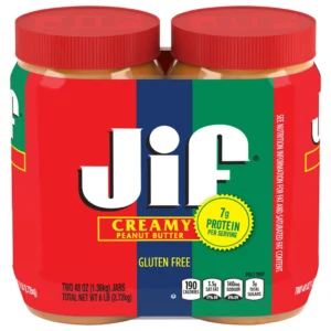 Mantequilla de maní cremosa JIF 48 oz, 2 unidades | importado de USA