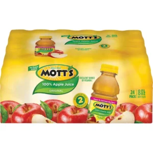 Mott’s, 100% jugo de manzana, 8 onzas líquidas, 24 unidades