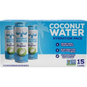 Paquete de hidratación de agua de coco C2O, The Original, 17,5 fl oz, 15 unidades