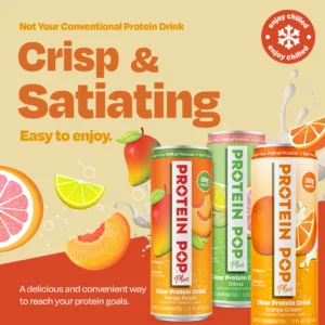 Paquete variado RTD transparente Protein Pop de 30 g, 15 unidades