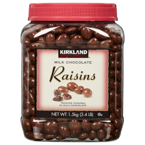 Pasas exclusivas de Kirkland, chocolate con leche, 3,4 lb | importado de USA
