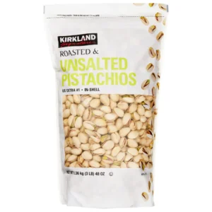 Pistachos con cáscara Kirkland Signature, sin sal, 3 libras | importado de USA