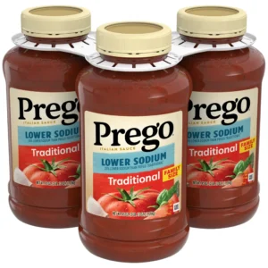 Prego, Pasta Sauce Low Sodium 45 oz, 3-Count | importado de USA