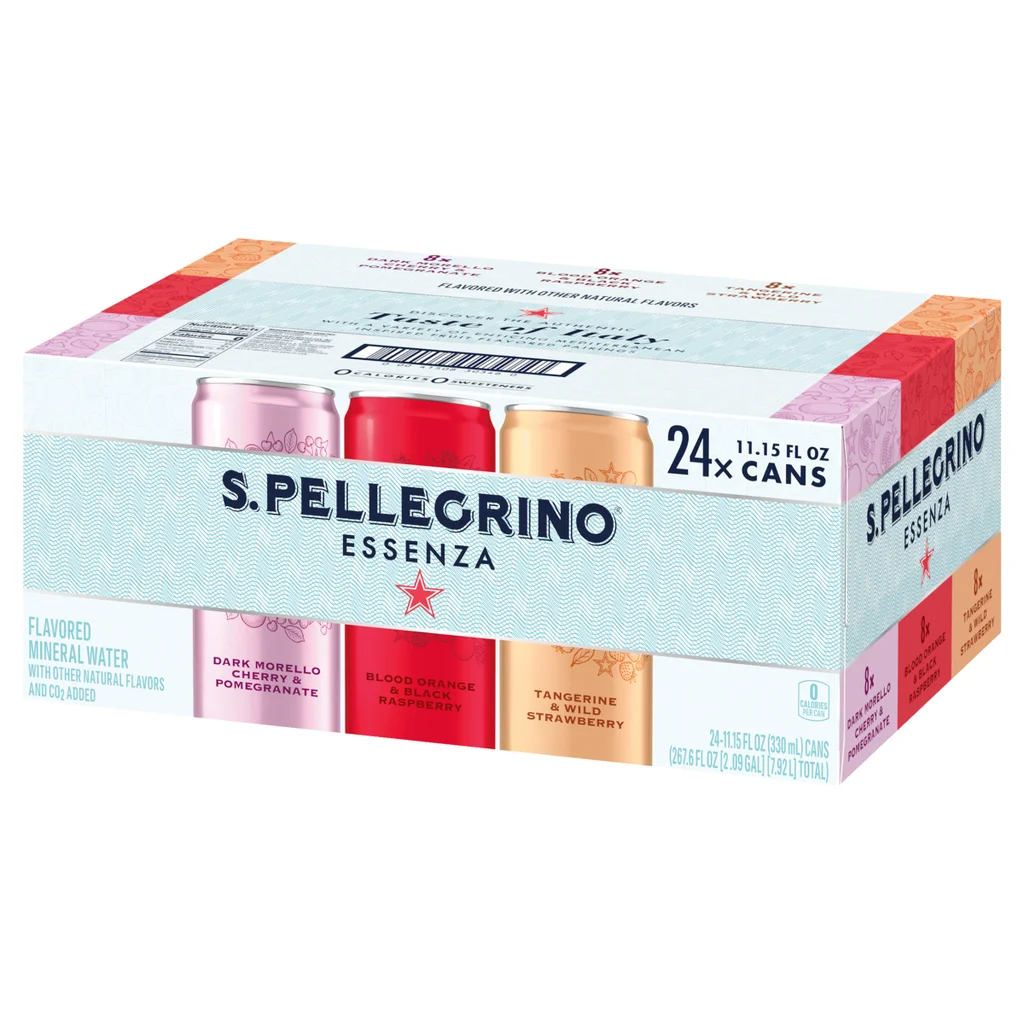 San Pellegrino Essenza, paquete variado, 11,15 onzas líquidas, 24 unidades