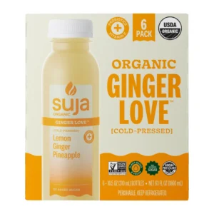 Suja Organic Ginger Love prensado en frío, 10.5 oz, 6 unidades