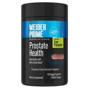 Weider Prime Prostate Health con Saw Palmetto, 120 cápsulas