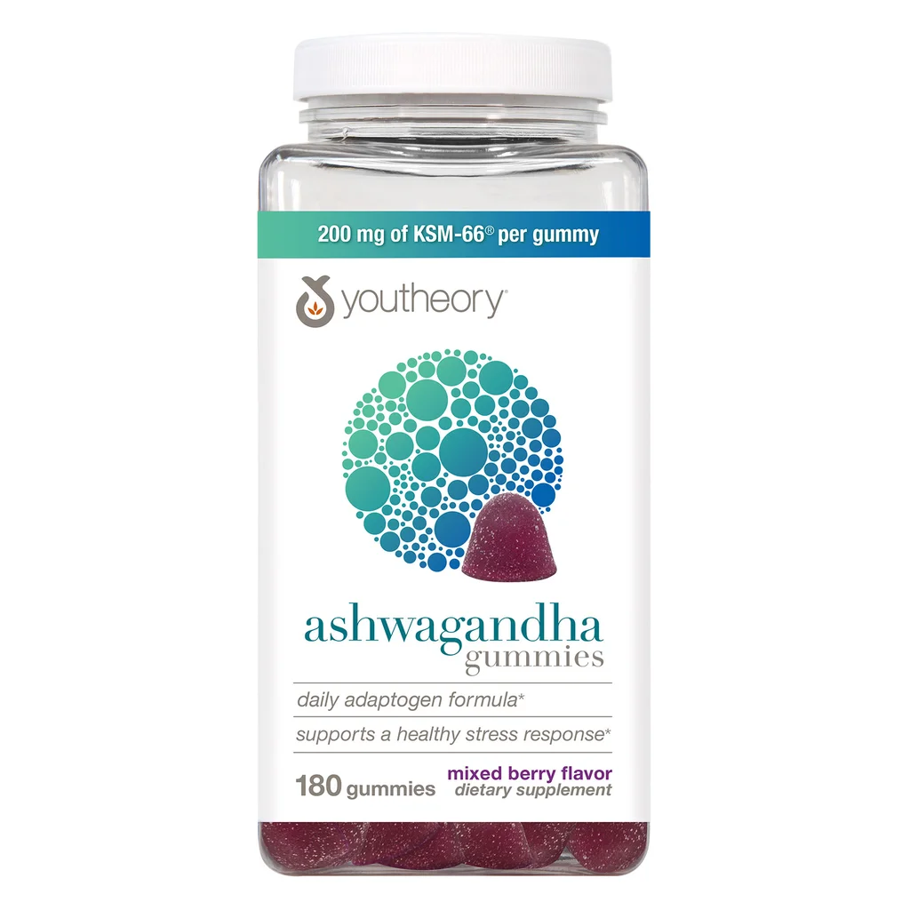 youtheory Ashwagandha Gummies, 180 Gummies