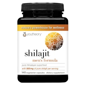 youtheory Shilajit, Fórmula masculina, 140 cápsulas vegetarianas
