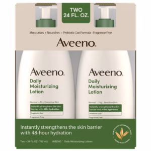 Aveeno Daily Moisture Lotion, 24 fl oz, 2-pack
