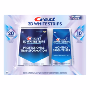 Crest 3D Whitestrips 20 Professional Treatments with 10 Bonus Brightening Treatments