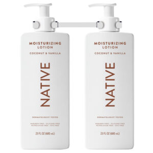 Native Moisturizing Lotion Coconut & Vanilla, 23 fl oz, 2-pack