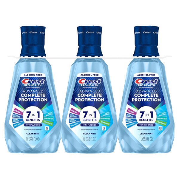 Crest Pro-Health Advanced Mouthwash, 33.8 fl oz, 3-pack