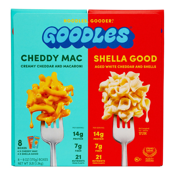 Goodles Mac & Cheese Variety Pack, 6 oz, 8-count