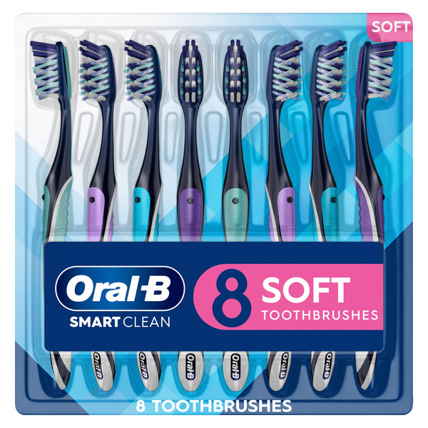 Oral-B Cross Action Pro Advanced Toothbrush, Soft or Medium Bristle, 8-count