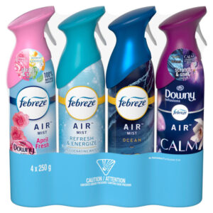 Febreze Air Refresher, Variety Pack, 8.8 oz, 4-count, Assorted Scents