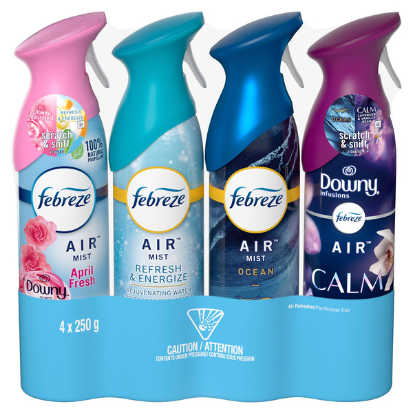 Febreze Air Refresher, Variety Pack, 8.8 oz, 4-count, Assorted Scents